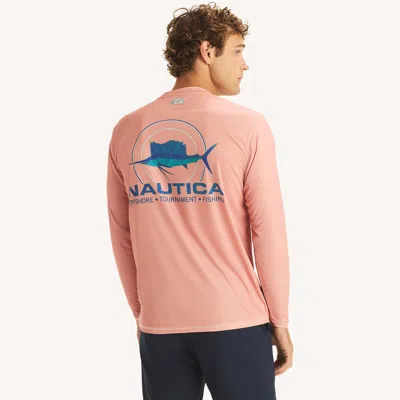 Nautica Otf Long-sleeve Upf 50+ Shirt In Pink