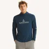 Nautica Otf Performance Upf 50+ Hoodie In Blue