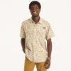 Nautica Otf Printed Short-sleeve Upf 50+ Shirt In Nude