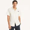 Nautica Otf Upf 50+ Short-sleeve Shirt In White