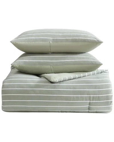 Nautica Park Stripe Comforter Set In Green