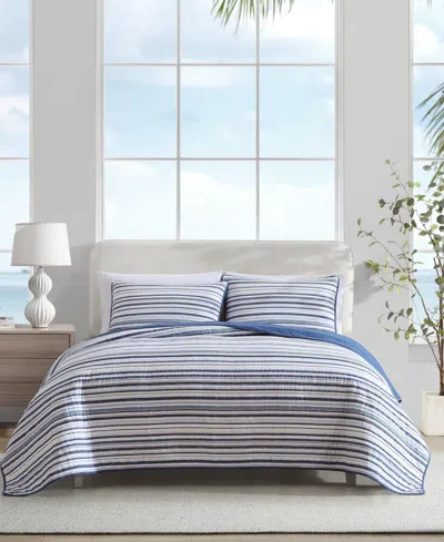 Nautica Pembrook Reversible 2-pc. Quilt Set, Twin In Captains Blue,white
