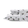 Nautica Penguin Toss Print King Flannel Sheet Set