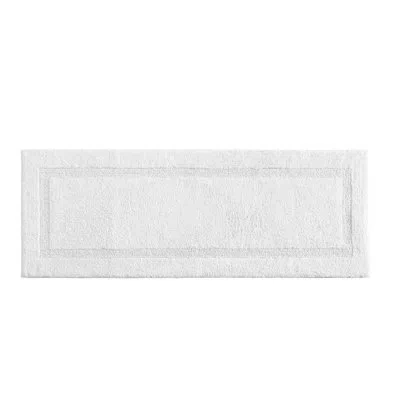 Nautica Peniston Solid Cotton Bath Rug Runner In White