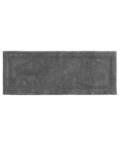 Nautica Peniston Solid Cotton Tufted Bath Runner Rug, 22" X 60" In Moorings Gray