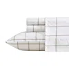 Nautica Plot Beige King Sheet Set In White
