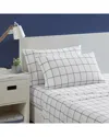 Nautica Plot Cotton Percale Sheet Set Collection Bedding In White