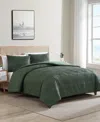 Nautica Point Harbor Embossed 3- Pc. Comforter Set, King In Fern Green