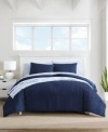 Nautica Point Harbor Embossed Comforter Sets Bedding In Captain's Blue