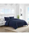 Nautica Point Harbor Lightweight Microfiber Comforter Set In Blue