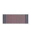 Nautica Polyvinyl Chloride Loop Utility Indoor Or Outdoor Striped Mat, 17.5" X 48" In Multi