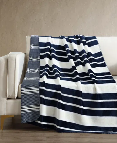 Nautica Printed Reversible Lush Throw, 70" X 50" In Multi