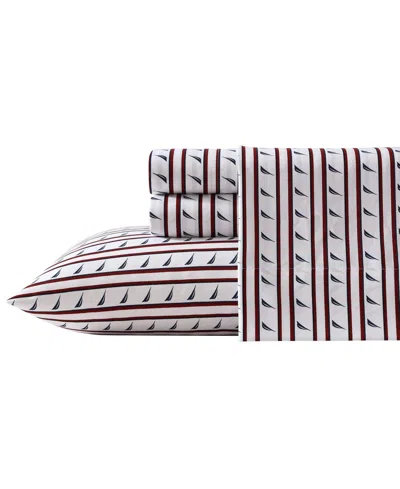 Nautica Printed Washed Microfiber 3-pc. Sheet Set, Twin