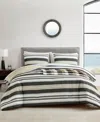 Nautica Prospect Harbor Comforter Set In Black,beige