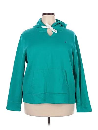 Pre-owned Nautica Pullover Hoodie In Blue