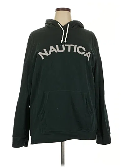 Pre-owned Nautica Pullover Hoodie In Green