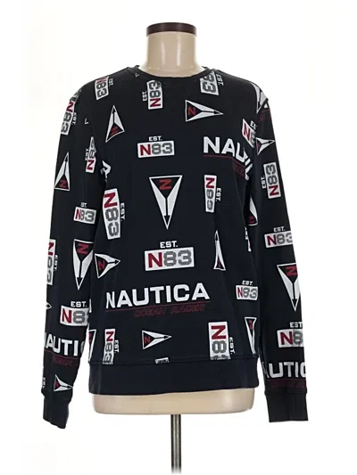 Pre-owned Nautica Pullover Sweater In Black
