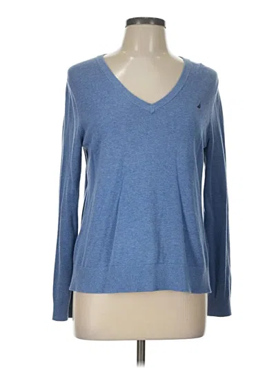 Pre-owned Nautica Pullover Sweater In Blue