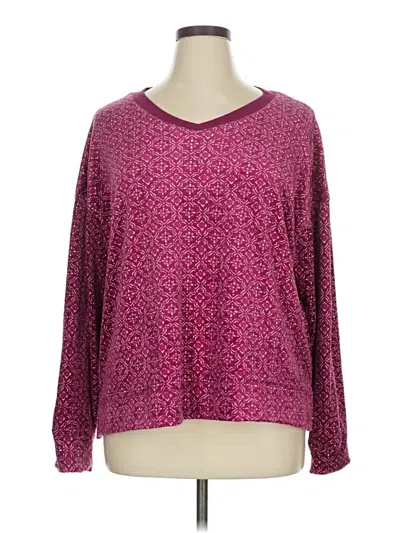 Pre-owned Nautica Pullover Sweater In Burgundy