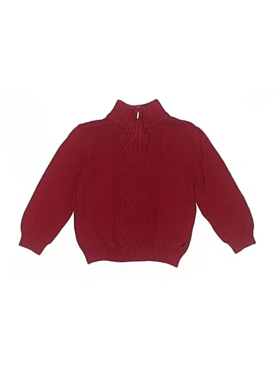 Pre-owned Nautica Kids' Pullover Sweater In Burgundy