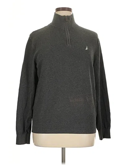 Pre-owned Nautica Pullover Sweater In Gray