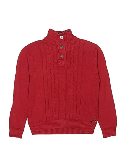 Pre-owned Nautica Kids' Pullover Sweater In Red