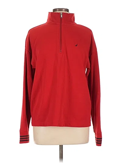 Pre-owned Nautica Pullover Sweater In Red