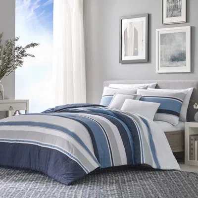 Nautica Raeford  Westport Cotton Comforter Bonus Set In Navy