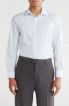 Nautica Microprint Regular Fit Dress Shirt In Multi
