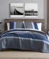 Nautica Rendon Reversible Quilt Sets In Charcoal