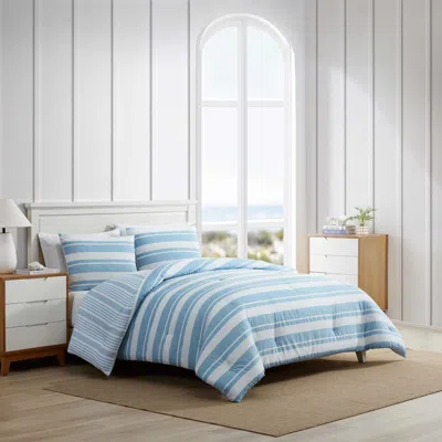 Nautica Riverside Stripe Blue Full/queen Comforter Set