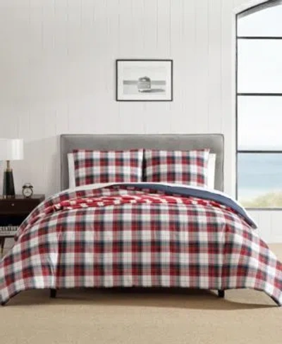 Nautica Rosedale Embossed Comforter Sets In Red Sail,navy