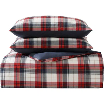 Nautica Rosedale Plaid 8-piece Bed Set In Red Sail/navy