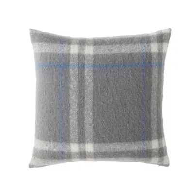 NAUTICA RYAN COVE PLAID GREY DECORATIVE PILLOW