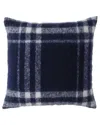 Nautica Ryan Cove Plaid Soft Decorative Pillow In Blue