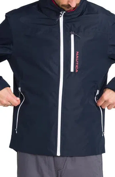 Nautica Sailing Jacket In Blue