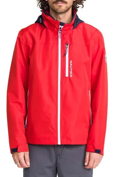 Nautica Sailing Jacket In Red