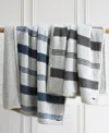 Nautica Saltmarsh Sherpa Throw, 60" X 50" In Gray