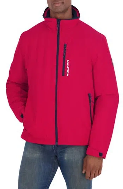 Nautica Seam Sealed Sailing Jacket In Pink