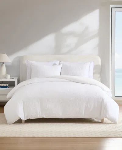 Nautica Seaside Floral Jacquard 2-pc. Duvet Cover Set, Twin In White