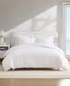 Nautica Seaside Floral Cotton Blend Jacquard Duvet Cover S In White