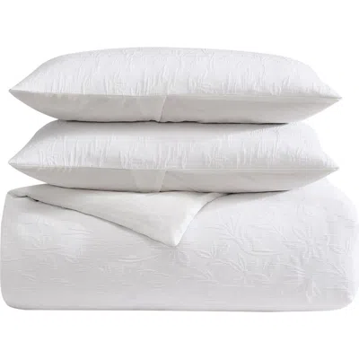 Nautica Seaside Floral King Duvet & Sham Set In White
