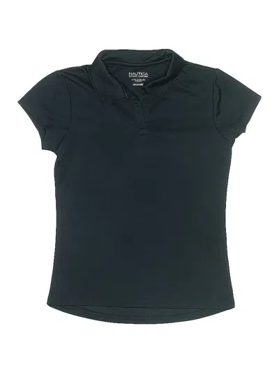 Pre-owned Nautica Kids' Short Sleeve Polo Shirt In Black
