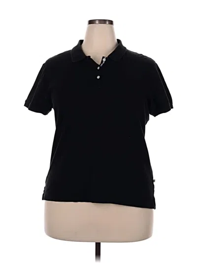 Pre-owned Nautica Short Sleeve Polo Shirt In Black