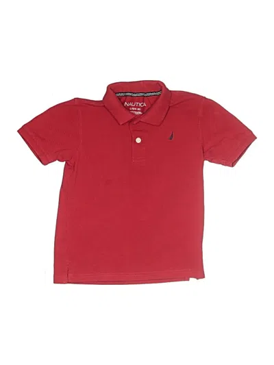 Pre-owned Nautica Kids' Short Sleeve Polo Shirt In Red