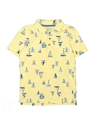 Pre-owned Nautica Kids' Short Sleeve Polo Shirt In Yellow