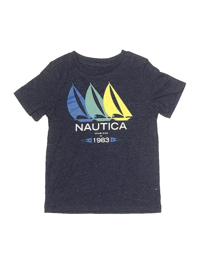 Pre-owned Nautica Kids' Short Sleeve T-shirt In Blue