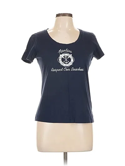 Pre-owned Nautica Short Sleeve T-shirt In Blue