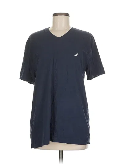 Pre-owned Nautica Short Sleeve T-shirt In Blue