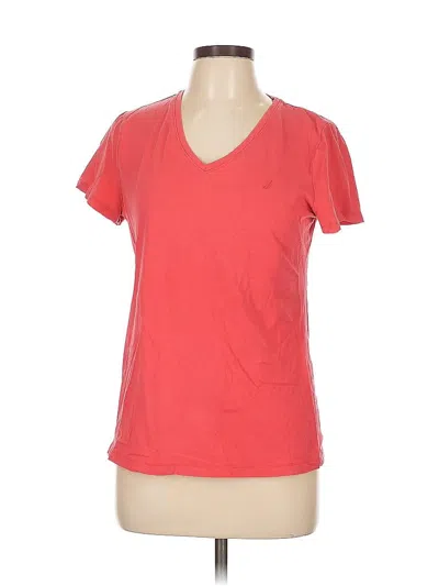 Pre-owned Nautica Short Sleeve T-shirt In Red